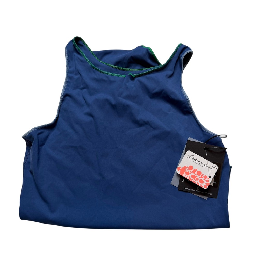 FREE PEOPLE It's Now Cool The Contour Bodysuit Blue Green Women's Medium FLAWED - Picture 3 of 8